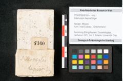 Foto (Objekt + Etikett) von Sideroxylon hepios Unger (NHMW-GEO-2024-0188-8160)